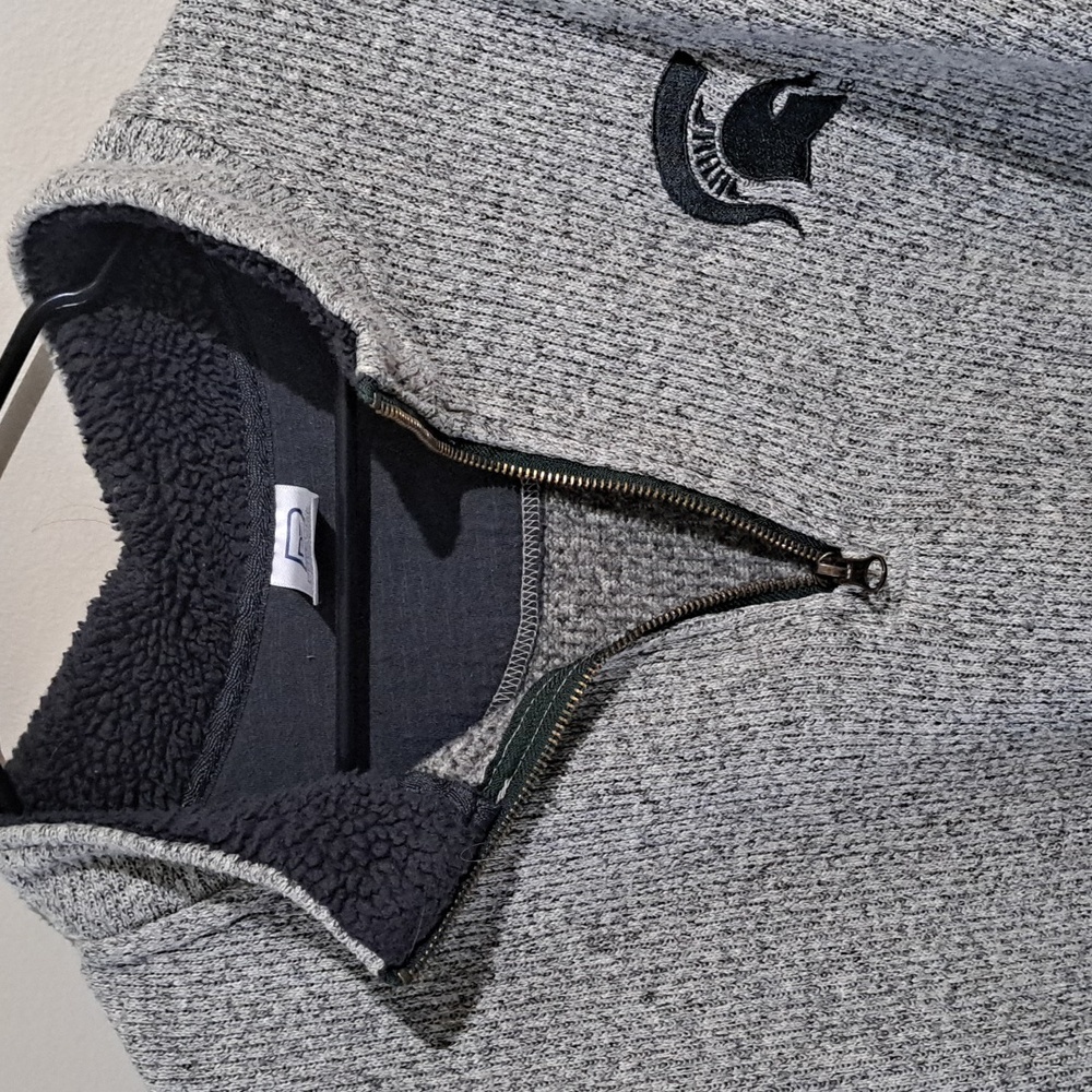 Euc Michigan state half zip sweater - Picture 2 of 6
